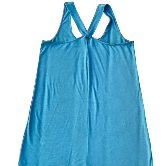 Old Navy Aquamarine Criss Cross Back T-shirt Swing Dress - Picture 3 of 5
